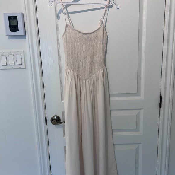 Cami Ruched Linen Maxi Dress - Picture 7 of 7